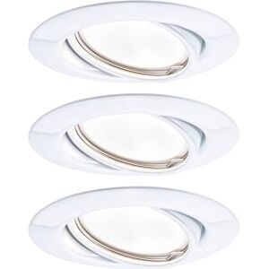 Paulmann Lampada da incasso LED Base tonda incl. 3x5W dimmerabile bianco spot metallo 3000 K Paulmann Lampada da incasso LED Base tonda incl. 3x5W dimmerabile bianco spot metallo 3000 K