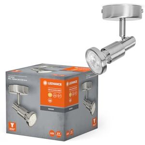 LEDVANCE LED LED SPOT GU10 Faretto a 2 Fiamme di Qualità in Alluminio, Adatto per Pareti e Soffitti Interni, Lampade GU10 Sostituibili Incluse, Bianco Caldo, 2700K, 2x3W LEDVANCE LED LED SPOT GU10 Faretto a 2 Fiamme di Qualità in Alluminio, Adatto per Pareti e Soffitti Interni, Lampade GU10 Sostituibili Incluse, Bianco Caldo, 2700K, 2x3W
