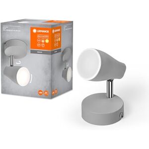 LEDVANCE Spot a LED da soffitto, grigio, 4.3 W, 210 libbre, offre luce diretta un bianca calda, riflettori GU10 flessibili, classe di protezione IP20, 2700K LEDVANCE Spot a LED da soffitto, grigio, 4.3 W, 210 libbre, offre luce diretta un bianca calda, riflettori GU10 flessibili, classe di protezione IP20, 2700K