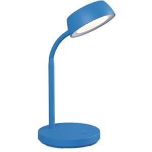 MAUL abby Lampada da scrivania a LED, piccola, con supporto, moderna, per scrivania, ufficio, flessibile, con luce LED bianca calda da 3000 K, colore: blu MAUL abby Lampada da scrivania a LED, piccola, con supporto, moderna, per scrivania, ufficio, flessibile, con luce LED bianca calda da 3000 K, colore: blu