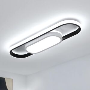 Riserva Plafoniera LED Soffitto, 30W Lampadario LED Soffitto Nero Moderno, Ovale Plafoniera Alluminio per Cameretta, Cucina, Soggiorno, Balcone, Bianco Freddo 6500K Riserva Plafoniera LED Soffitto, 30W Lampadario LED Soffitto Nero Moderno, Ovale Plafoniera Alluminio per Cameretta, Cucina, Soggiorno, Balcone, Bianco Freddo 6500K