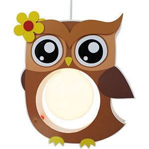 elobra bambini Lampada plafoniera lampadario da soffitto gufo, cameretta, legno, marrone, a + + elobra bambini Lampada plafoniera lampadario da soffitto gufo, cameretta, legno, marrone, a + +