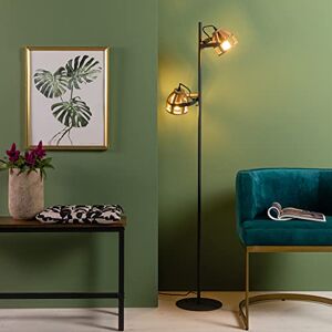 Brilliant Calley Lampada da lettura in legno scuro/nero Brilliant Calley Lampada da lettura in legno scuro/nero