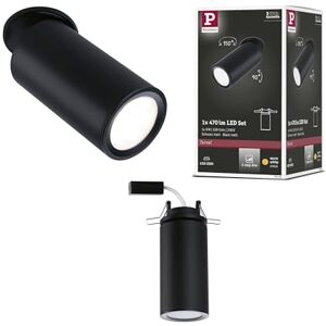 Paulmann Lampada LED a incasso Turnal tonda 60mm 90° 470lm 3-step-dim incl. 1x6 W dimmerabile faretto da incasso nero opaco metallo 2700 K Coin Paulmann Lampada LED a incasso Turnal tonda 60mm 90° 470lm 3-step-dim incl. 1x6 W dimmerabile faretto da incasso nero opaco metallo 2700 K Coin