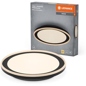 LEDVANCE Plafoniera LED ORBIS Pederson con anello in plastica, nero, 24W, 1450lm, 3000K, 830 bianco caldo amichevole, diametro 450mm, protezione IP20, viti di montaggio e tasselli inclusi LEDVANCE Plafoniera LED ORBIS Pederson con anello in plastica, nero, 24W, 1450lm, 3000K, 830 bianco caldo amichevole, diametro 450mm, protezione IP20, viti di montaggio e tasselli inclusi