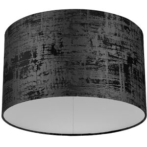 REV Paralume rotondo in stile vintage in cotone di alta qualità, diametro 42 cm, paralume di ricambio per lampada a sospensione e lampada da terra in nero – Attacco E27 REV Paralume rotondo in stile vintage in cotone di alta qualità, diametro 42 cm, paralume di ricambio per lampada a sospensione e lampada da terra in nero – Attacco E27