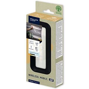 MÜLLER LICHT Müller-Licht Mobina Push 15 Lampada LED a batteria, luce notturna, lunghezza 15 cm, luce bianca neutra, 4000 K, 1,5 W, ricaricabile tramite USB, autoadesiva, colore: Nero MÜLLER LICHT Müller-Licht Mobina Push 15 Lampada LED a batteria, luce notturna, lunghezza 15 cm, luce bianca neutra, 4000 K, 1,5 W, ricaricabile tramite USB, autoadesiva, colore: Nero