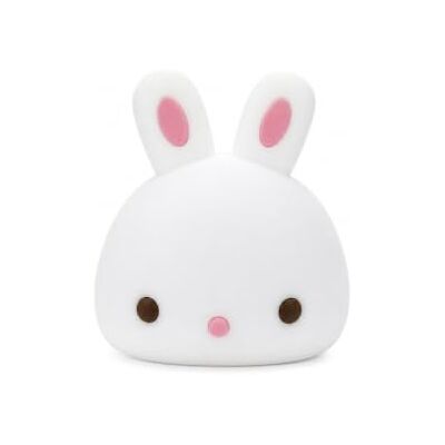 Muitomas Lampada coniglio in Silicone Soft Touch, Lampada da Comodino LED Multicolore Touch, Ricaricabile USB-C Senza Fili, Luce Notturna per Bambini e Camera da Letto Muitomas Lampada coniglio in Silicone Soft Touch, Lampada da Comodino LED Multicolore Touch, Ricaricabile USB-C Senza Fili, Luce Notturna per Bambini e Camera da Letto