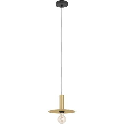 Eglo Escandell Lampadario a 1 luce per la sala da pranzo, stile New Retro, lampadario in metallo, ottone spazzolato e metallo nero, attacco E27, diametro 25 cm Eglo Escandell Lampadario a 1 luce per la sala da pranzo, stile New Retro, lampadario in metallo, ottone spazzolato e metallo nero, attacco E27, diametro 25 cm