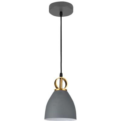 GTV Lampada da soffitto Kerala Lampada a sospensione Ø16 cm lampada da soggiorno tavolo da pranzo lampada E27 Lampada da soffitto per soggiorno, cucina, sala da pranzo paralume in metallo GTV Lampada da soffitto Kerala Lampada a sospensione Ø16 cm lampada da soggiorno tavolo da pranzo lampada E27 Lampada da soffitto per soggiorno, cucina, sala da pranzo paralume in metallo