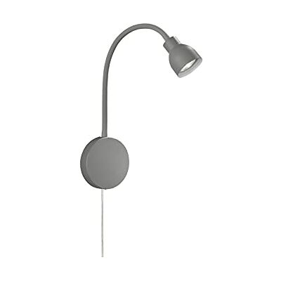 Fischer & Honsel Fischer&Honsel Kevin Lampada da letto, in metallo, 10 W, colore: Grigio Fischer & Honsel Fischer&Honsel Kevin Lampada da letto, in metallo, 10 W, colore: Grigio