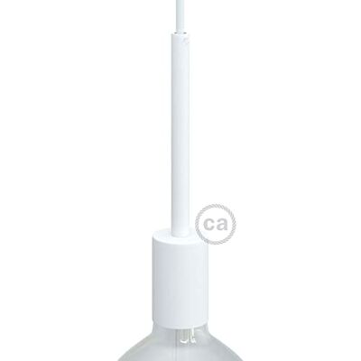 Creative Kit Portalampada cilindrico in metallo con E27 e serracavo da 15 cm (Bianco opaco, Ø42 mm x H62 mm) – Struttura in metallo resistente – Ideale per sospensioni personalizzate Creative Kit Portalampada cilindrico in metallo con E27 e serracavo da 15 cm (Bianco opaco, Ø42 mm x H62 mm) – Struttura in metallo resistente – Ideale per sospensioni personalizzate