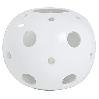 LUSSIOL Lampada Decorativa Ceramica, 60 W, Bianco, ø28 x H 21 cm LUSSIOL Lampada Decorativa Ceramica, 60 W, Bianco, ø28 x H 21 cm