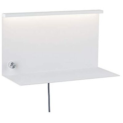 Paulmann Applique LED Jarina con portaoggetti incl. 1 lampada da lettura a parete dimmerabile da 4,5 Watt bianco luce da lettura metallo lampada da parete 3000 K Paulmann Applique LED Jarina con portaoggetti incl. 1 lampada da lettura a parete dimmerabile da 4,5 Watt bianco luce da lettura metallo lampada da parete 3000 K