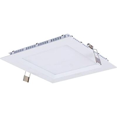 SILVER ELECTRONICS LED Downlight piatto 4000 K, 18 W, bianco, 22.5 x 22.5 x 2.5 cm SILVER ELECTRONICS LED Downlight piatto 4000 K, 18 W, bianco, 22.5 x 22.5 x 2.5 cm