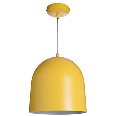 LUSSIOL Lampada Loft Color, Sospensione Metallo, 60 W, Giallo, ø 30 x H 30 cm LUSSIOL Lampada Loft Color, Sospensione Metallo, 60 W, Giallo, ø 30 x H 30 cm