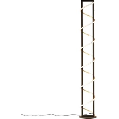Fischer & Honsel Gwen Lampada da terra, colore: nero/oro, altezza: 145 cm, diametro: 22 cm, con pulsante dimmerabile, temperatura colore regolabile in 3 livelli, 1 LED da 28,0 W, 2700/4500/6500 K Fischer & Honsel Gwen Lampada da terra, colore: nero/oro, altezza: 145 cm, diametro: 22 cm, con pulsante dimmerabile, temperatura colore regolabile in 3 livelli, 1 LED da 28,0 W, 2700/4500/6500 K