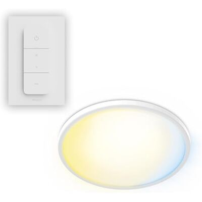 Philips Ceiling Telecomando Superslim, 5 Scene Illuminaz. Preimp., Regolaz. Profonda Luminosità fino all'1%, Facile da Controllare, Facile da Installare, Design Sottile, 22 W, Rotondo, Bianco Philips Ceiling Telecomando Superslim, 5 Scene Illuminaz. Preimp., Regolaz. Profonda Luminosità fino all'1%, Facile da Controllare, Facile da Installare, Design Sottile, 22 W, Rotondo, Bianco