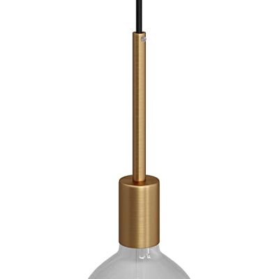 Creative Kit Portalampada cilindrico in metallo con E27 e serracavo da 15 cm (Bronzo satinato, Ø42 mm x H62 mm) – Struttura in metallo resistente – Ideale per sospensioni personalizzate Creative Kit Portalampada cilindrico in metallo con E27 e serracavo da 15 cm (Bronzo satinato, Ø42 mm x H62 mm) – Struttura in metallo resistente – Ideale per sospensioni personalizzate