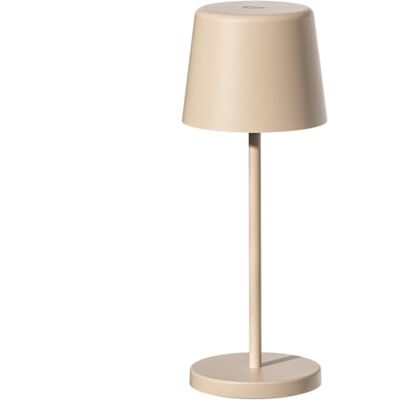 Lumisky Mini lampada da tavolo touch wireless in alluminio beige LED MINI SAND bianco dimmerabile H22cm Lumisky Mini lampada da tavolo touch wireless in alluminio beige LED MINI SAND bianco dimmerabile H22cm