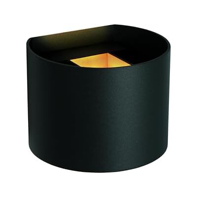 LUCIDE AXI Faretto da parete per bagno, a LED, 1 x 6 W, 2700 K, IP54, colore: Nero LUCIDE AXI Faretto da parete per bagno, a LED, 1 x 6 W, 2700 K, IP54, colore: Nero