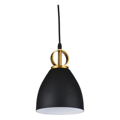 GTV Lampada da soffitto Kerala Lampada a sospensione Ø16 cm lampada da soggiorno tavolo da pranzo lampada E27 Lampada da soffitto per soggiorno, cucina, sala da pranzo paralume in metallo GTV Lampada da soffitto Kerala Lampada a sospensione Ø16 cm lampada da soggiorno tavolo da pranzo lampada E27 Lampada da soffitto per soggiorno, cucina, sala da pranzo paralume in metallo