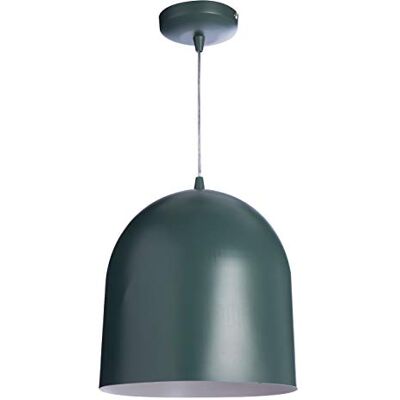 LUSSIOL Lampada Loft colors, sospensione metallo, 60 W, verde, ø 30 x H 30 cm LUSSIOL Lampada Loft colors, sospensione metallo, 60 W, verde, ø 30 x H 30 cm