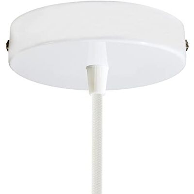 Creative Kit rosone per lampadario da soffitto (serracavo conico, metallo bianco lucido, Ø 120 mm, 1 foro) – Fissaggio a staffa per lampadari e sospensioni singole Creative Kit rosone per lampadario da soffitto (serracavo conico, metallo bianco lucido, Ø 120 mm, 1 foro) – Fissaggio a staffa per lampadari e sospensioni singole
