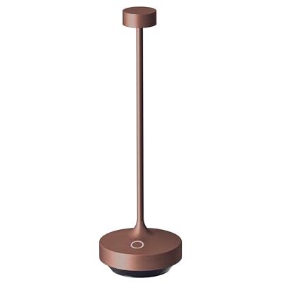 Lumisky Lampada da tavolo senza fili rame touch LED bianco caldo H25 cm Lumisky Lampada da tavolo senza fili rame touch LED bianco caldo H25 cm
