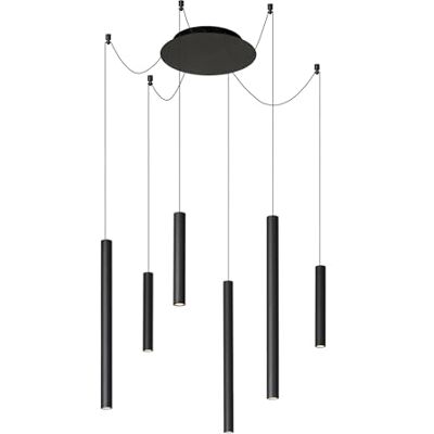 LUCIDE Lampadario a sospensione, in alluminio, 24 W, colore: Nero LUCIDE Lampadario a sospensione, in alluminio, 24 W, colore: Nero