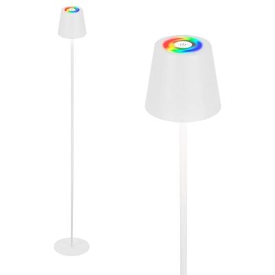 Briloner Lampada da terra LED RGBW senza fili con touch, dimmerabile all'infinito, batteria ricaricabile e sorgente luminosa intercambiabile, altezza 133 cm, bianco Briloner Lampada da terra LED RGBW senza fili con touch, dimmerabile all'infinito, batteria ricaricabile e sorgente luminosa intercambiabile, altezza 133 cm, bianco