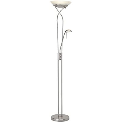 Brilliant lampada Ollie LED braccio illuminante braccio di lettura ferro/bianco 1x SMD LED 18W integrato, 1600lm, 3000K Proiettori e braccio di lettura regolabili tramite dimmer rotante L Brilliant lampada Ollie LED braccio illuminante braccio di lettura ferro/bianco 1x SMD LED 18W integrato, 1600lm, 3000K Proiettori e braccio di lettura regolabili tramite dimmer rotante L