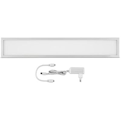 REV Panel Lampada LED da Incasso ultrapiatta 6 mm – Lunghezza 60 cm, 9,5 W, 700 lm, Argento REV Panel Lampada LED da Incasso ultrapiatta 6 mm – Lunghezza 60 cm, 9,5 W, 700 lm, Argento