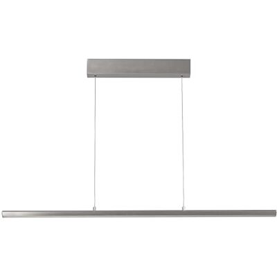 Fischer & Honsel Lampada a sospensione Borena, colore alluminio/nichel, lunghezza: 113 cm, larghezza: 6,5 cm, altezza regolabile 70-180 cm, con pulsante dimmerabile, regolazione della temperatura del colore, 3 livelli Fischer & Honsel Lampada a sospensione Borena, colore alluminio/nichel, lunghezza: 113 cm, larghezza: 6,5 cm, altezza regolabile 70-180 cm, con pulsante dimmerabile, regolazione della temperatura del colore, 3 livelli
