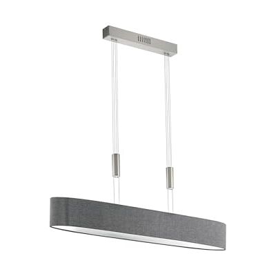 Eglo ROMAO Lampadario a sospensione in acciaio, 24 W, in nichel opaco, cromato Eglo ROMAO Lampadario a sospensione in acciaio, 24 W, in nichel opaco, cromato