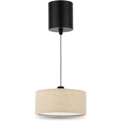 REV Lampada a sospensione a batteria, 120 lm, dimmerabile, 3 colori, timer 1-4h, regolabile in altezza (18-123 cm), lampada a sospensione, soggiorno, telecomando, paralume in tessuto, tortora REV Lampada a sospensione a batteria, 120 lm, dimmerabile, 3 colori, timer 1-4h, regolabile in altezza (18-123 cm), lampada a sospensione, soggiorno, telecomando, paralume in tessuto, tortora