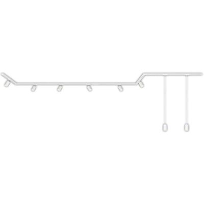 Briloner - Sistema binario 5.25 m - Bianco - Illuminazione binari Briloner - Sistema binario 5.25 m - Bianco - Illuminazione binari