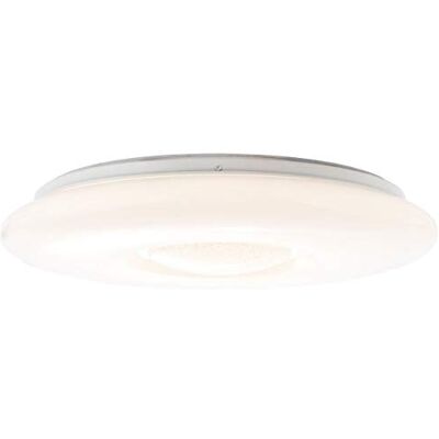 Brilliant lampada Kennie LED lampada da parete e soffitto 39cm bianco/cromo 1x LED 24W integrato, (1900lm, 3000K) Scala da A ++ a E Risparmio energetico e lunga durata grazie all'utilizzo Brilliant lampada Kennie LED lampada da parete e soffitto 39cm bianco/cromo 1x LED 24W integrato, (1900lm, 3000K) Scala da A ++ a E Risparmio energetico e lunga durata grazie all'utilizzo