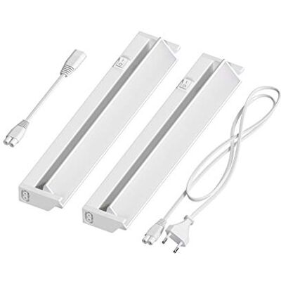 ledscom.de Luce sottopensile a LED LIWO 35cm, orientabile, 476lm ciascuno, bianco caldo Set di 2 ledscom.de Luce sottopensile a LED LIWO 35cm, orientabile, 476lm ciascuno, bianco caldo Set di 2