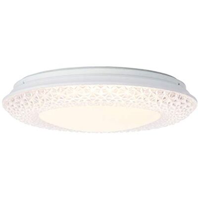 Brilliant lampada Netta LED lampada da parete e soffitto 40 cm bianco/trasparente 1x LED 24W integrato, (1900lm, 3000K) Scala da A ++ a E Risparmio energetico e lunga durata grazie all'ut Brilliant lampada Netta LED lampada da parete e soffitto 40 cm bianco/trasparente 1x LED 24W integrato, (1900lm, 3000K) Scala da A ++ a E Risparmio energetico e lunga durata grazie all'ut