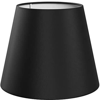 ledscom.de Paralume, lino, tessuto, tessuto, nero, 200mm Ø ledscom.de Paralume, lino, tessuto, tessuto, nero, 200mm Ø