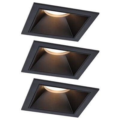 Paulmann EBL Set da 3 Cole Coin 3StepDim fisso nero Per collegamento diretto a 230 V, IP44, dimmerabile con interruttore, luce Bianco caldo 2700 K, LED sostituibili Paulmann EBL Set da 3 Cole Coin 3StepDim fisso nero Per collegamento diretto a 230 V, IP44, dimmerabile con interruttore, luce Bianco caldo 2700 K, LED sostituibili