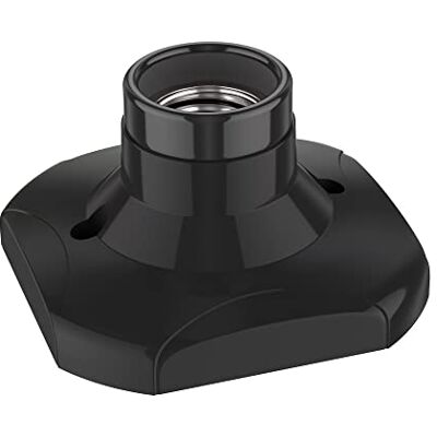 ledscom.de Plafoniera/porta lampada ELEKTRA, nero, 1x E27 max. 60W ledscom.de Plafoniera/porta lampada ELEKTRA, nero, 1x E27 max. 60W