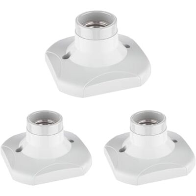 ledscom.de 3 lampade da soffitto/portalampada ELEKTRA, bianco, 1x E27 max. 60W ledscom.de 3 lampade da soffitto/portalampada ELEKTRA, bianco, 1x E27 max. 60W