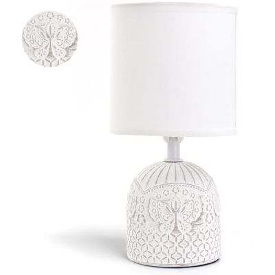 Aigostar Lampada da Comodino, Moderna Lampada da Tavolo Base in Ceramica Paralume in Stoffa, Attacco E14, 13 * 13 * 26 cm Cavo 1.3 Metri, Design Vintage Aigostar Lampada da Comodino, Moderna Lampada da Tavolo Base in Ceramica Paralume in Stoffa, Attacco E14, 13 * 13 * 26 cm Cavo 1.3 Metri, Design Vintage