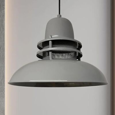 bamyum Torcia Lampada a Sospensione Industriale, Lampadario da Soggiorno 34 cm, Lampadario da Cucina in Metallo, Lampada Vintage Camera da Letto, Plafoniera, Lampada a Sospensione Industriale Grigio bamyum Torcia Lampada a Sospensione Industriale, Lampadario da Soggiorno 34 cm, Lampadario da Cucina in Metallo, Lampada Vintage Camera da Letto, Plafoniera, Lampada a Sospensione Industriale Grigio