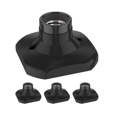 ledscom.de 4 lampade da soffitto/portalampada ELEKTRA, nero, 1x E27 max. 60W ledscom.de 4 lampade da soffitto/portalampada ELEKTRA, nero, 1x E27 max. 60W