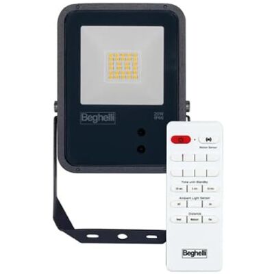 Beghelli - Proiettore LED Floodlight fl Dual Sensor 50W, Nero - 86170 Beghelli - Proiettore LED Floodlight fl Dual Sensor 50W, Nero - 86170