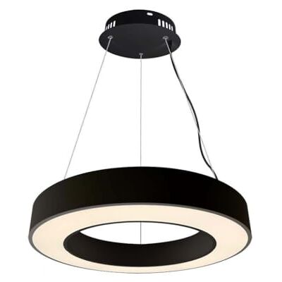 V-TAC VT-7760-B lampadario led rotondo nero a sospensione 50W circolare anello metallo sospeso 4000K dimmerabile triac SKU V-TAC VT-7760-B lampadario led rotondo nero a sospensione 50W circolare anello metallo sospeso 4000K dimmerabile triac SKU
