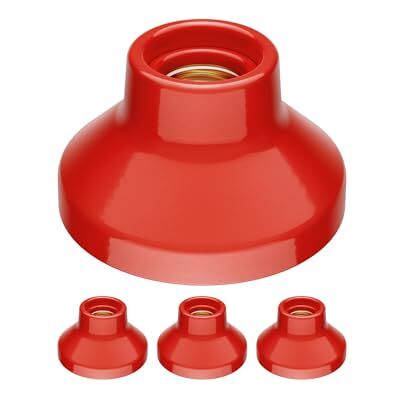 ledscom.de 4 lampade da soffitto/portalampada ELEKTRA, porcellana, rosso lucido, 1x E27 max. 300 W ledscom.de 4 lampade da soffitto/portalampada ELEKTRA, porcellana, rosso lucido, 1x E27 max. 300 W